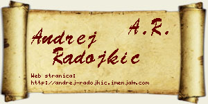 Andrej Radojkić vizit kartica